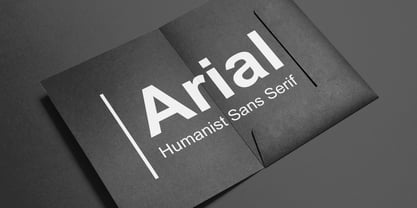 Arial Font Poster 1