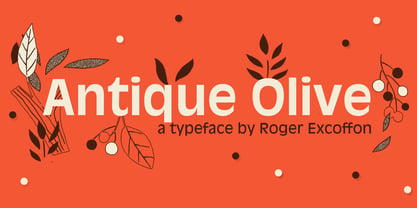 Antique Olive Font Poster 1