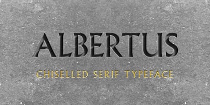 Albertus Font Poster 1