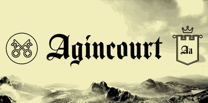 Agincourt Font Poster 1