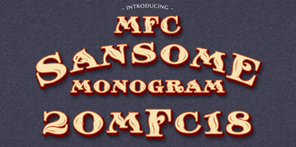 MFC Sansome Monogram Font Poster 5