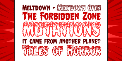 Meltdown Font Poster 3