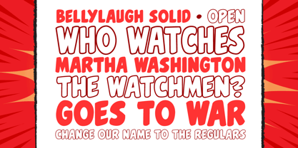 Belly Laugh Font Poster 3