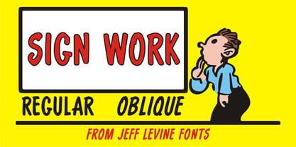 Sign Work JNL Font Poster 1