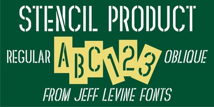 Stencil Product JNL Font Poster 1