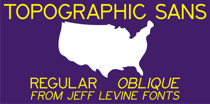 Topographic Sans JNL Font Poster 1