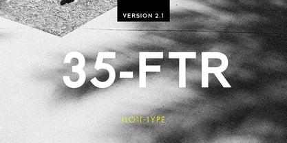 35-FTR Font Poster 1