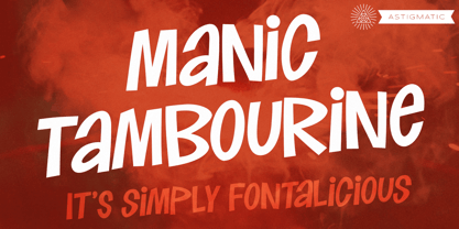 Manic Tambourine AOE Font Poster 1
