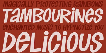 Manic Tambourine AOE Font Poster 3
