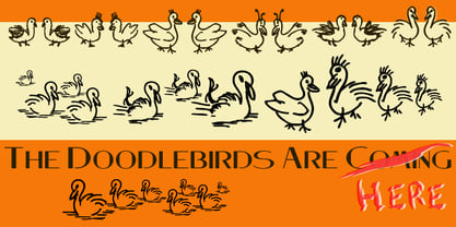 Doodlebirds Font Poster 1