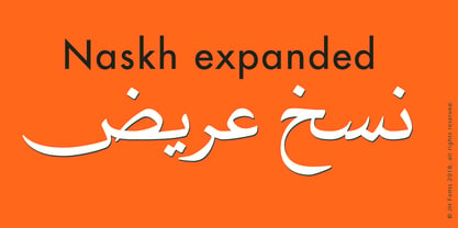 JH Naskh Expanded Fuente Póster 3