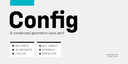 Config Font Poster 1