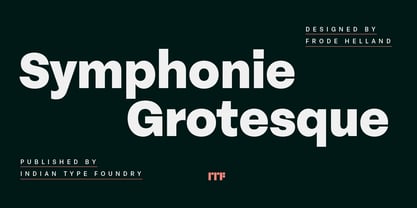 Symphonie Grotesque Font Poster 1