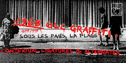 1968 GLC Graffiti Fuente Póster 1