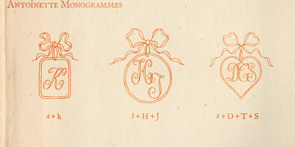 Antoinette Monogrammes Font Poster 8