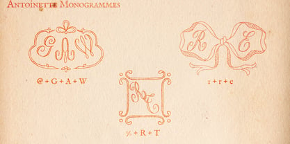Antoinette Monogrammes Font Poster 2