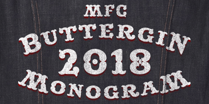 MFC Buttergin Monogram Fuente Póster 5