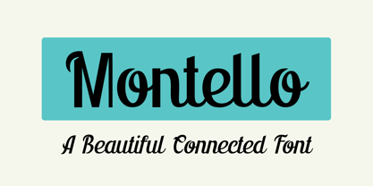 Montello Font Poster 1