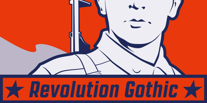 Revolution Gothic Police Affiche 1