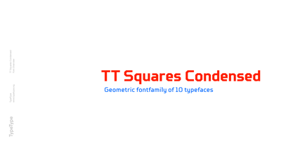 TT Squares Condensed Fuente Póster 1