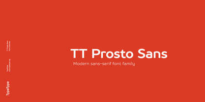 TT Prosto Sans Font Poster 1