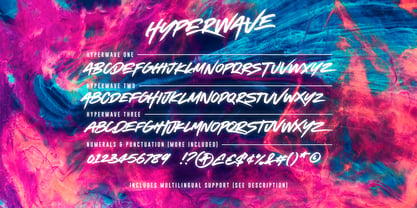 Hyperwave Font Poster 7