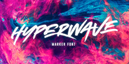 Hyperwave Font Poster 1