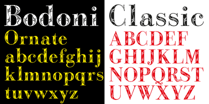 Bodoni Classic Bold Ornate Font Poster 2