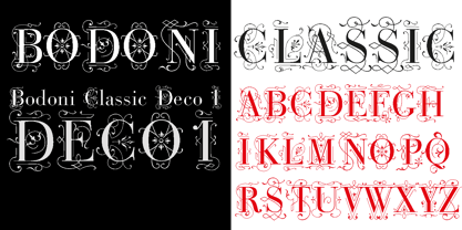 Bodoni Classic Deco Font Poster 3