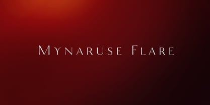 Mynaruse Flare Fuente Póster 1