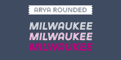 Arya Rounded Font Poster 4