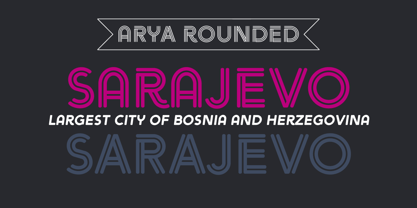 Arya Rounded Font Poster 8
