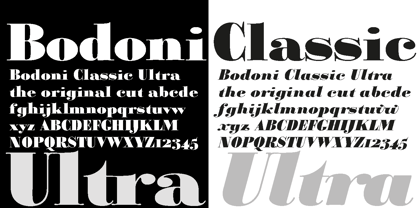 Bodoni Classic Ultra Font Poster 1