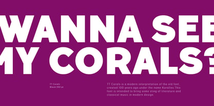 TT Corals Font Poster 7