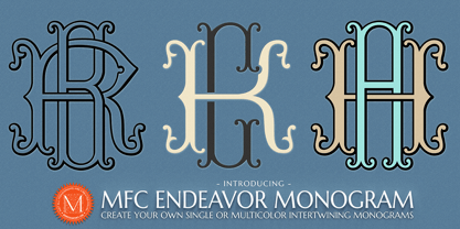 MFC Endeavor Monogram Fuente Póster 1