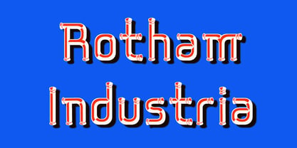 Rotham Industria Font Poster 5