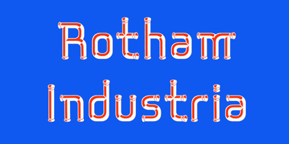 Rotham Industria Font Poster 4