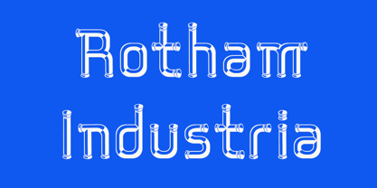 Rotham Industria Font Poster 3
