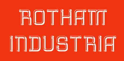 Rotham Industria Font Poster 2