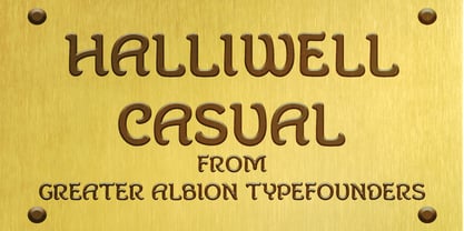 Halliwell Casual Font Poster 1