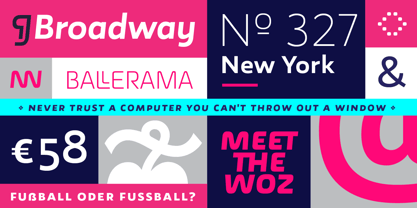 Wozniak Font Poster 3