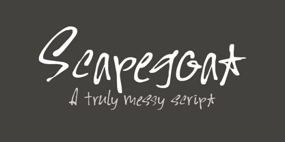 Scapegoat Font Poster 1