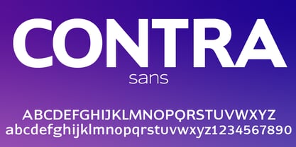 Contra Sans Font Poster 1