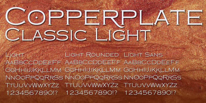 Copperplate Classic Light Fuente Póster 2