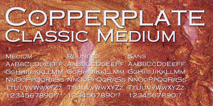 Copperplate Classic Medium Fuente Póster 2