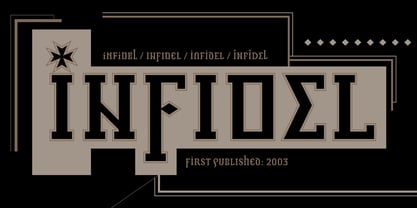 Infidel Font Poster 2