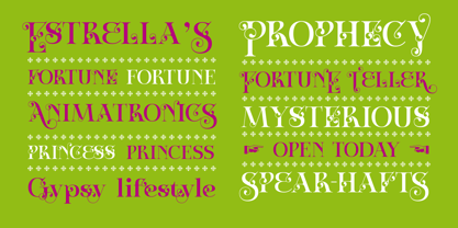 Zoltana Font Poster 3