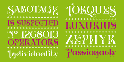 Zoltana Font Poster 7