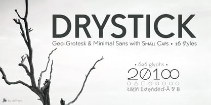 Drystick Geo Grotesk Font Poster 2