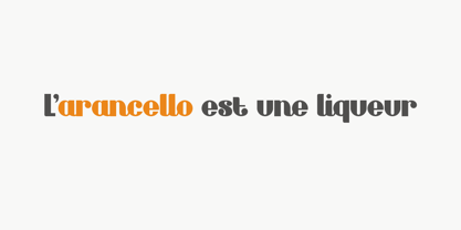 Arancello Font Poster 2